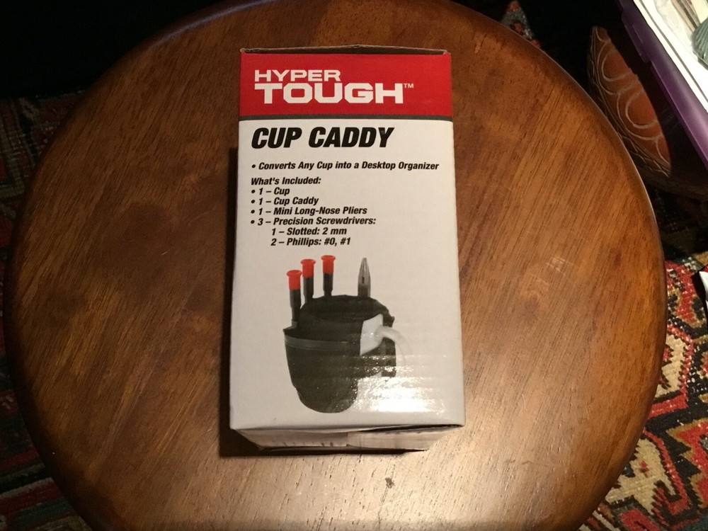 Hyper Tough Cup Caddy With Tools & Cup