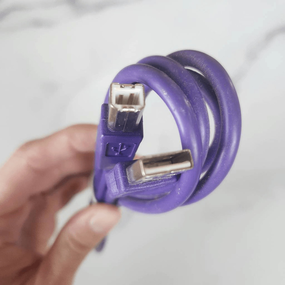 Purple USB cord 74 in length