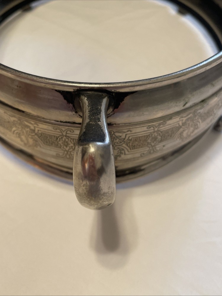 Sliver Plated Footed Oval Casserole Holder