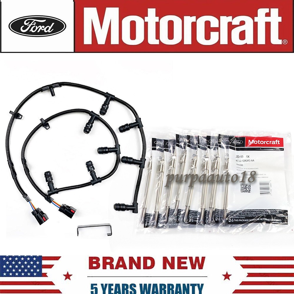 Genuine OEM ZD13 glow plug Harness Kit Fit 04-10 Ford F250 6.0L Powerstroke NEW