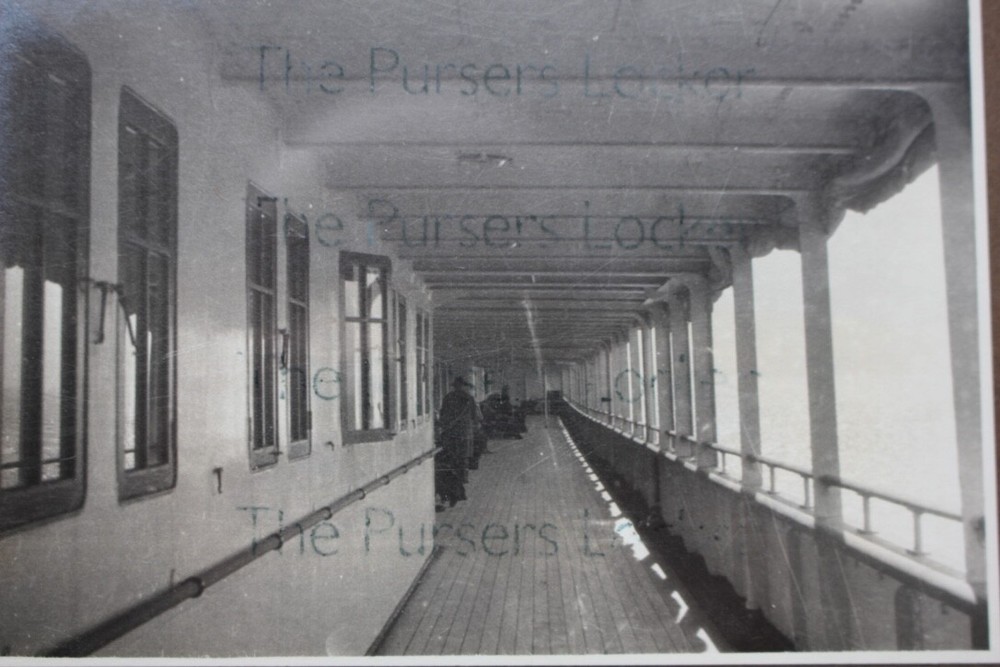 WHITE STAR LINE RMS DORIC 8X UNPUBLISHED PHOTOS + 2 MENUS