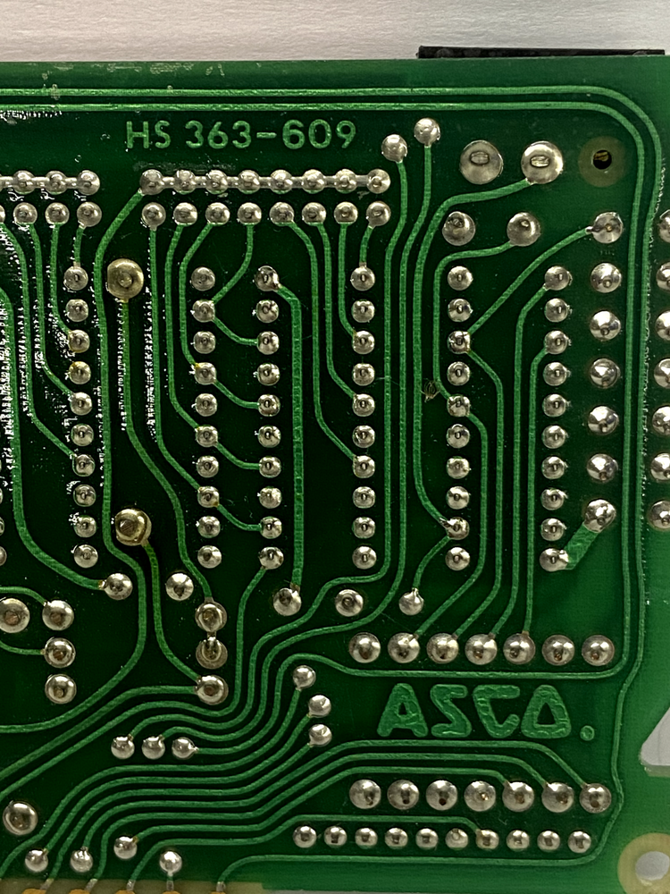 ASCO HS-363-609 Switch Board * Free Shipping *