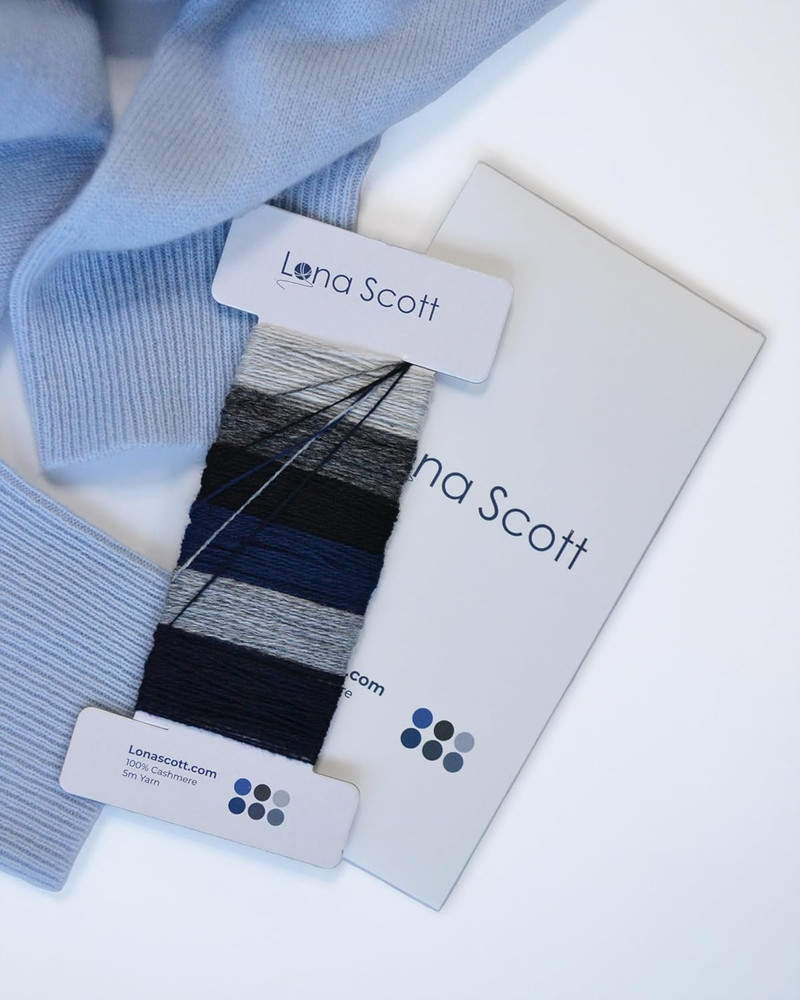 Cashmere Darning Yarn Thread Darning Kit, 30M in 6 Colors