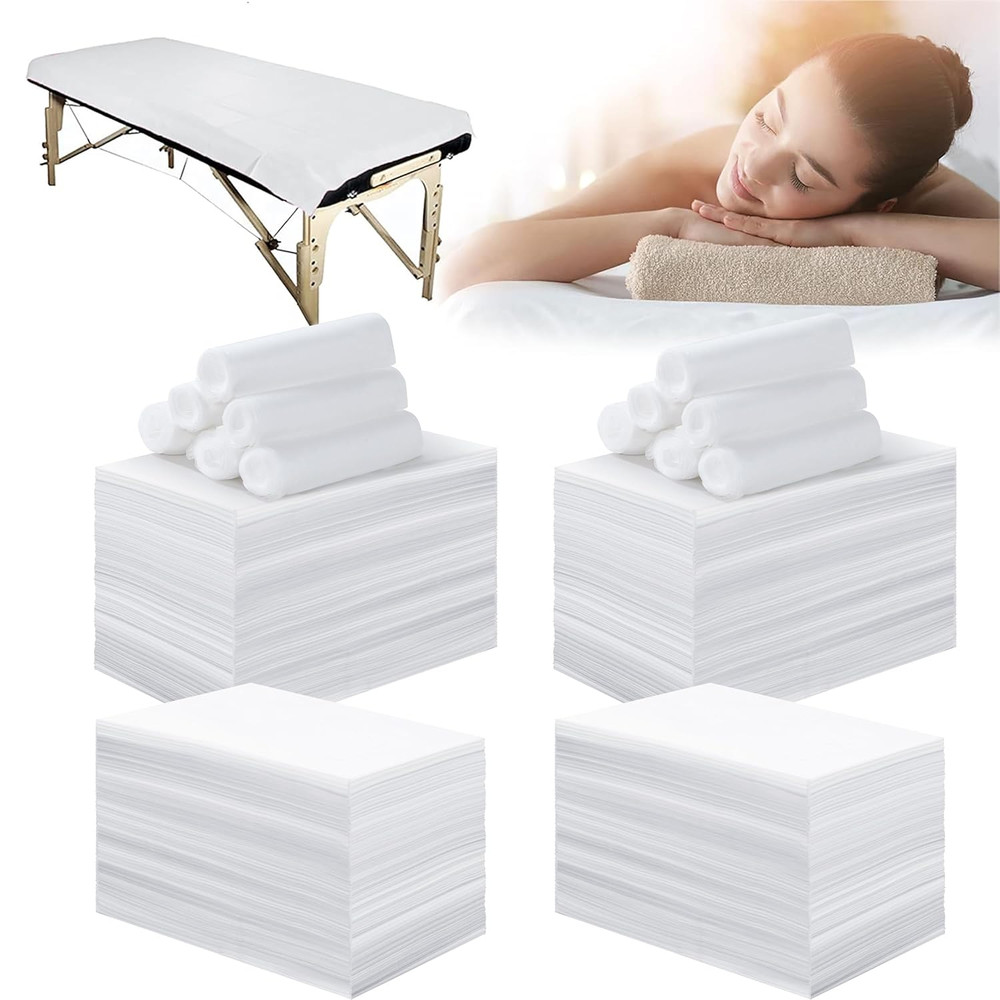 400 Pcs Disposable Bed Sheets for Massage Table 31" X 71" Massage Table Sheet So