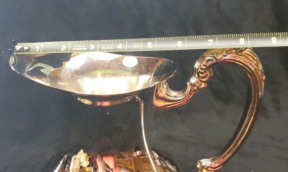 Vintage Silver Plate Ornate Water Pitcher