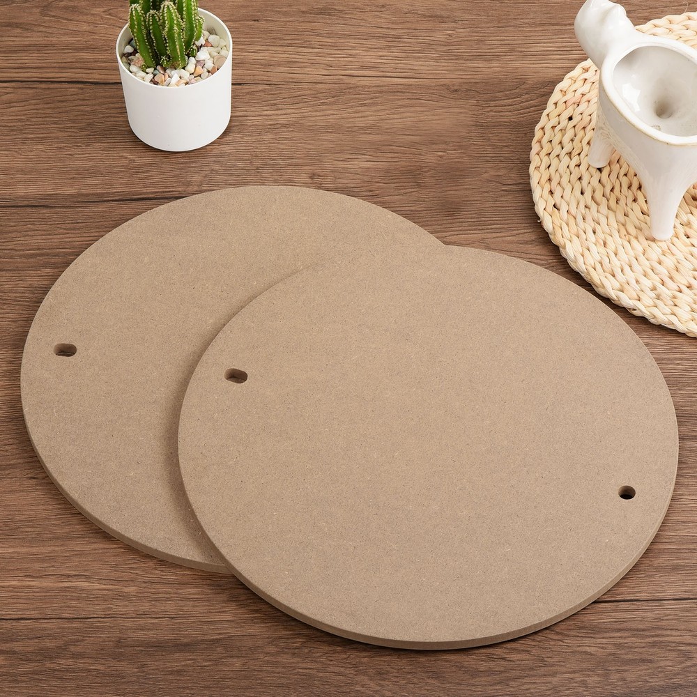 2 Pack 12" Pottery Wheel Bat 1/3" Thick Round Pottery Bat System