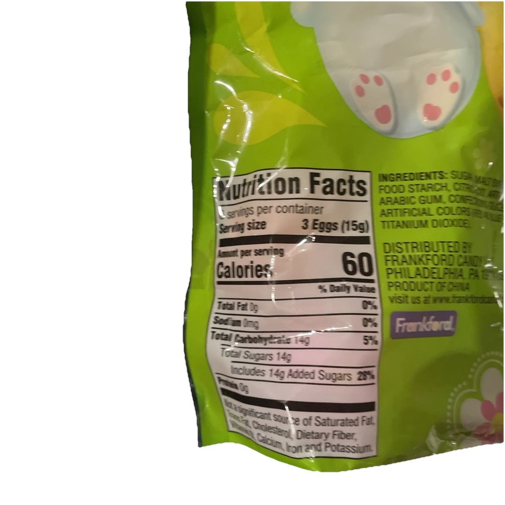 18 Count Prefilled Plastic Eggs with Candy Jelly Beans- Assorted Bunnies, Chi...