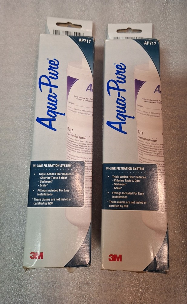 2pcs Aqua-Pure AP717 Inline Water Filter for Refrigerator, Ice Maker & Drinking