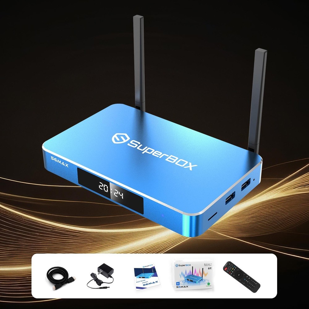 SuperBox S6Max TV BOX Support Authorized Distributor Same Day Shipping Send Gift