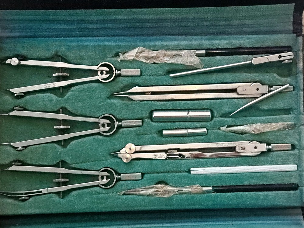 Vintage Tower German Drafting Tool Set 5110
