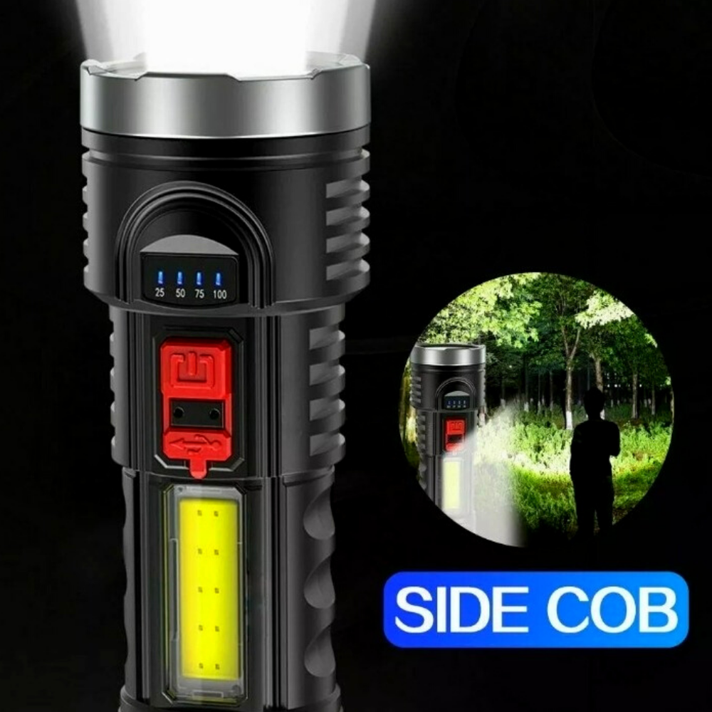 Super Bright 999000000 LM LED Torch Tactical Flashlight Lantern Rechargeable US