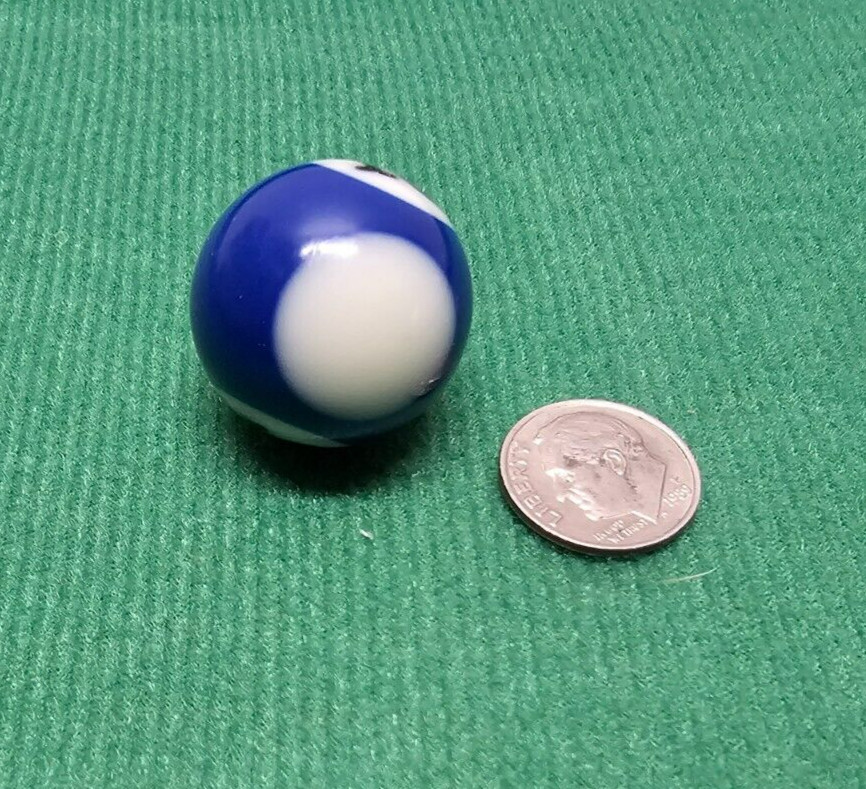 Replacement Mini Billiards Pool Ball 1" Ball Number #10 Stripe Blue Tiny *