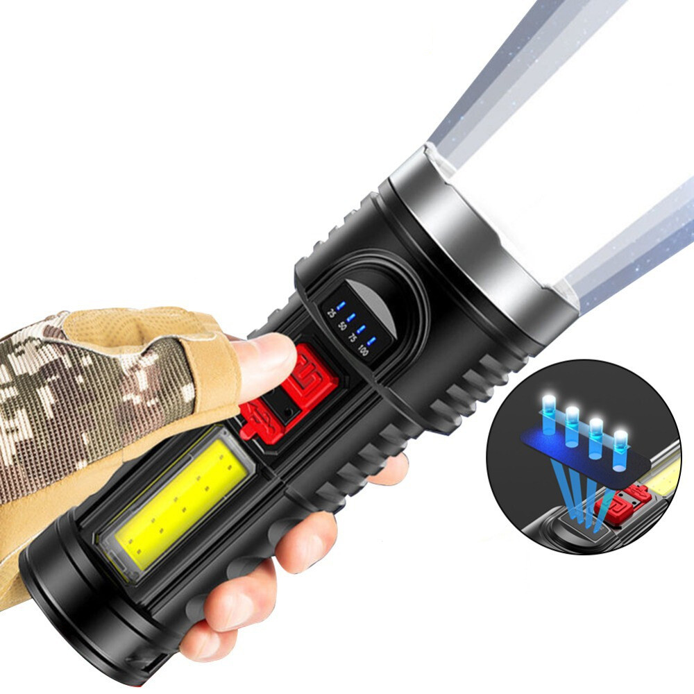 Super Bright 999000000 LM LED Torch Tactical Flashlight Lantern Rechargeable US