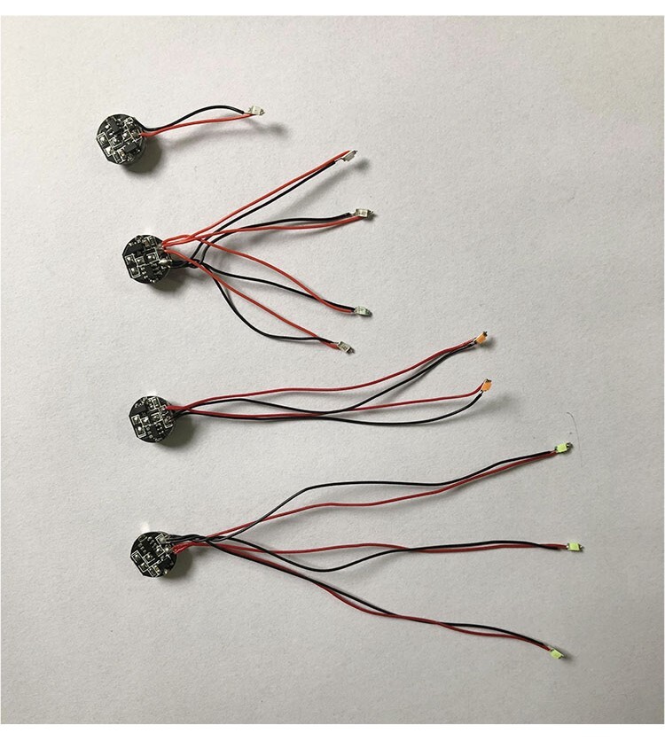 2PCS Model building model plus light, magnetic control light led light group