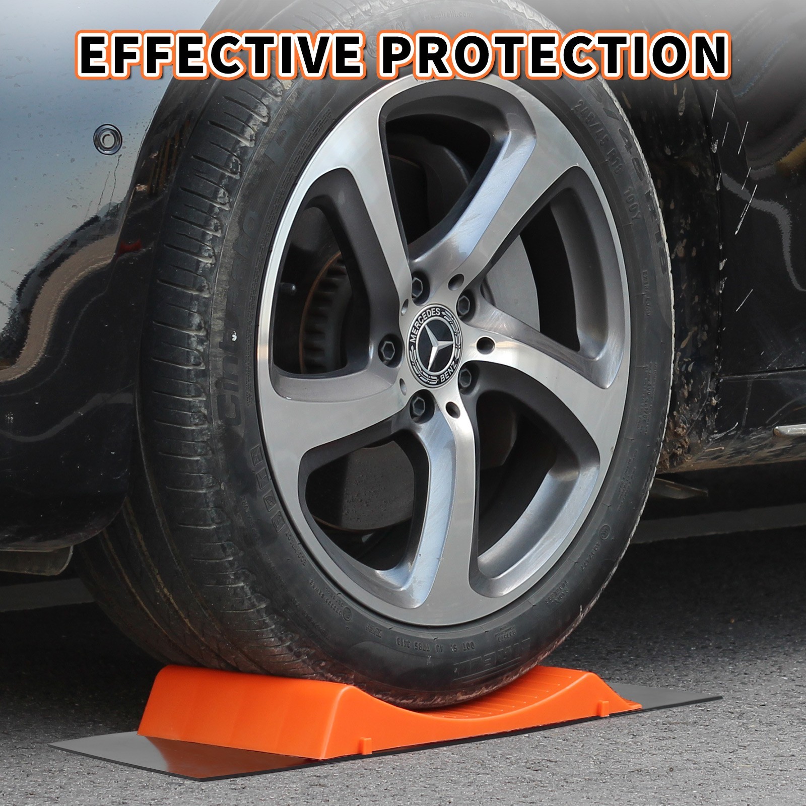 4-Pack Tire Saver Ramps, with Anti-Slip Pads and Carry Bag, Tire Protector Ramps