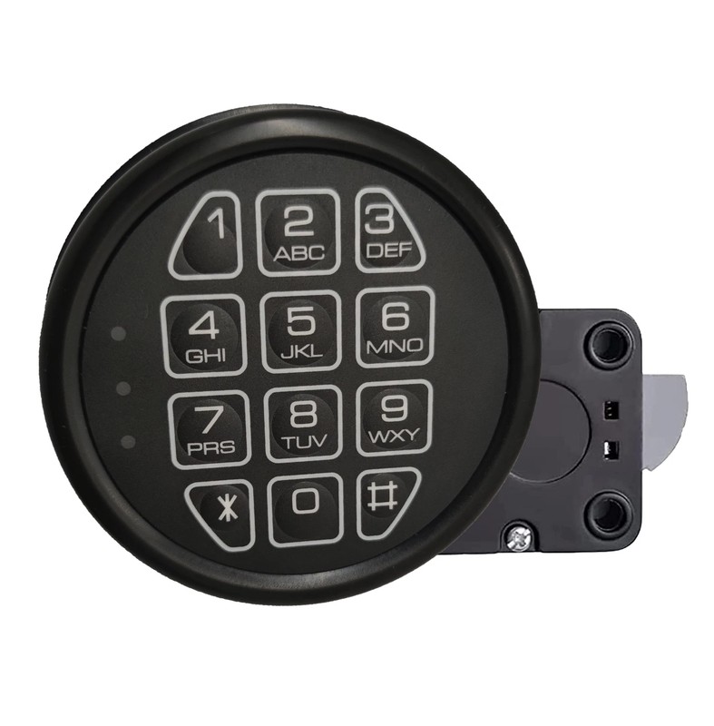 Gun Safe Lock Replacement Black Keypad Electronic Swing Bolt Lock Digital Keypad