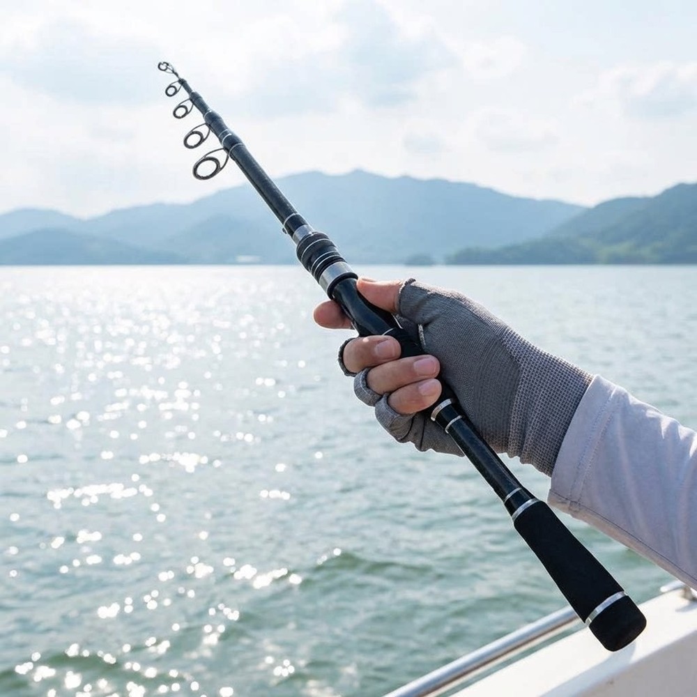 For Fixed Spool Reels Telescopic Rod For Backpacking 5-section Telescopic