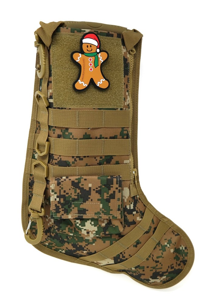 Gingerbread Man Hook and Loop PVC Rubber Patch | Christmas Tactical Patch