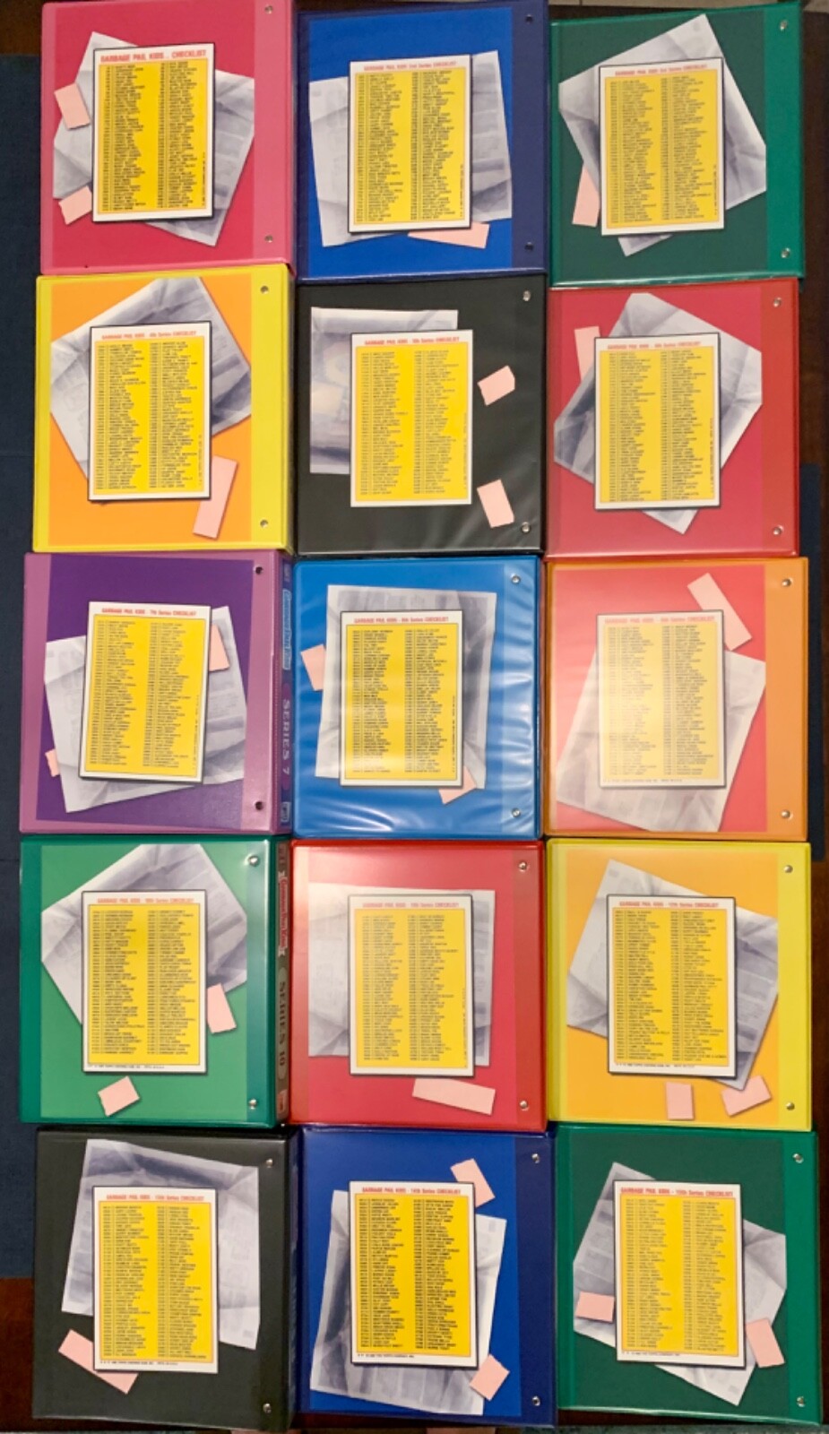 GARBAGE PAIL KIDS ORIGINAL SERIES OS1-OS15 CARD STORAGE BINDERS PICK YOUR BINDER