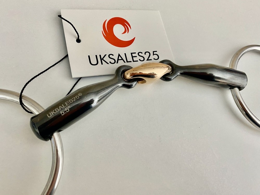 Loose Ring Sweet Iron Snaffle Bit Copper Lozenge (UKSALES25®)*SAME DAY DISPATCH*