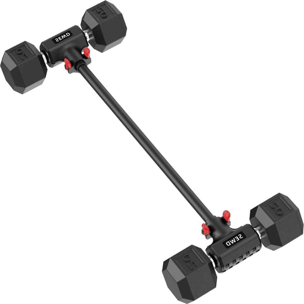 Dumbbell Converter Set – Transform Dumbbells into Barbell Set Adjustable 220LB