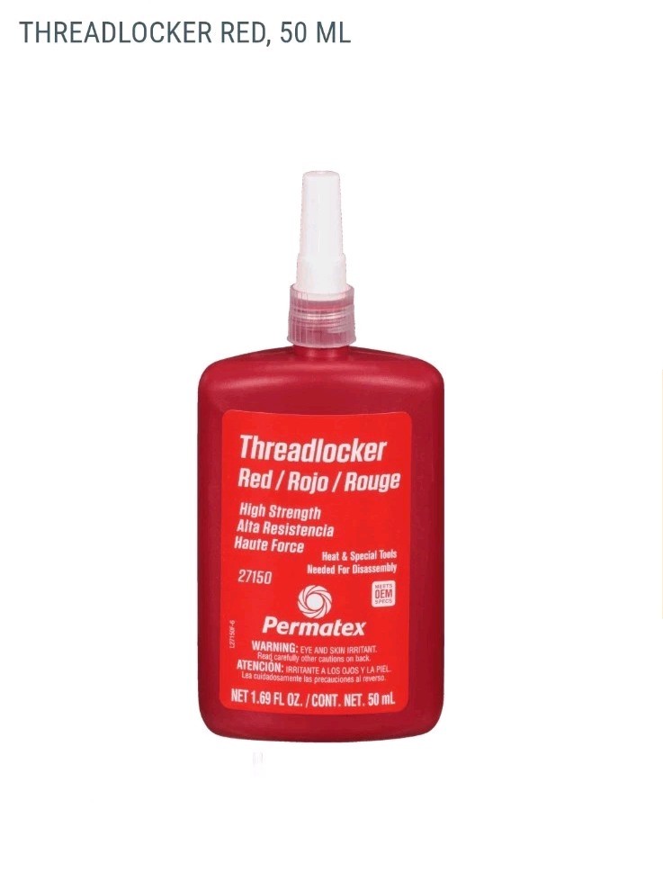 Permatex High-Strength Threadlocker 27150 Red 50 mL