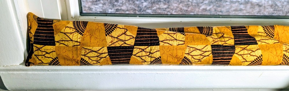 Door Draft Stopper, Cedar Filled, Draft Stopper, Draft Stopper, Geometric