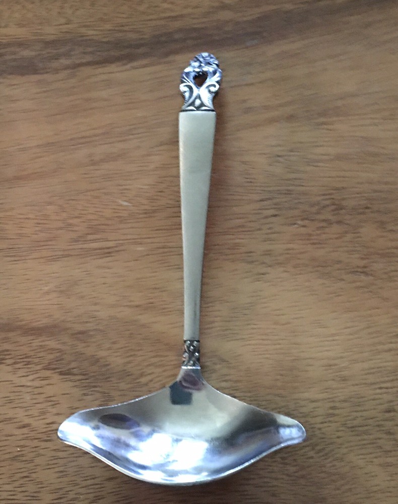 National OLAF Stainless Burnished Handle Flatware Gravy Sauce Spoon