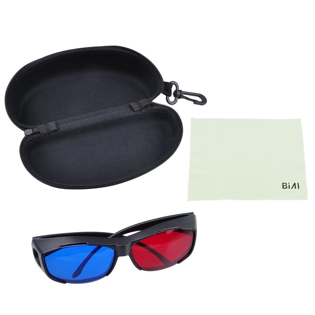 Red-blue 3D Glasses/Cyan Anaglyph Simple style 3D Glasses 3D movie game-Extra...