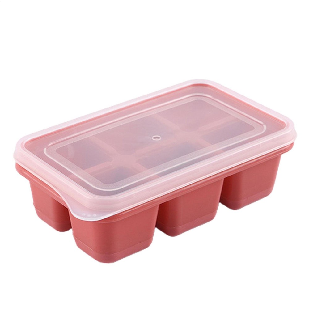 ICE Cube Tray Maker Square Flexible Mold Cocktails Whiskey 6 Cube