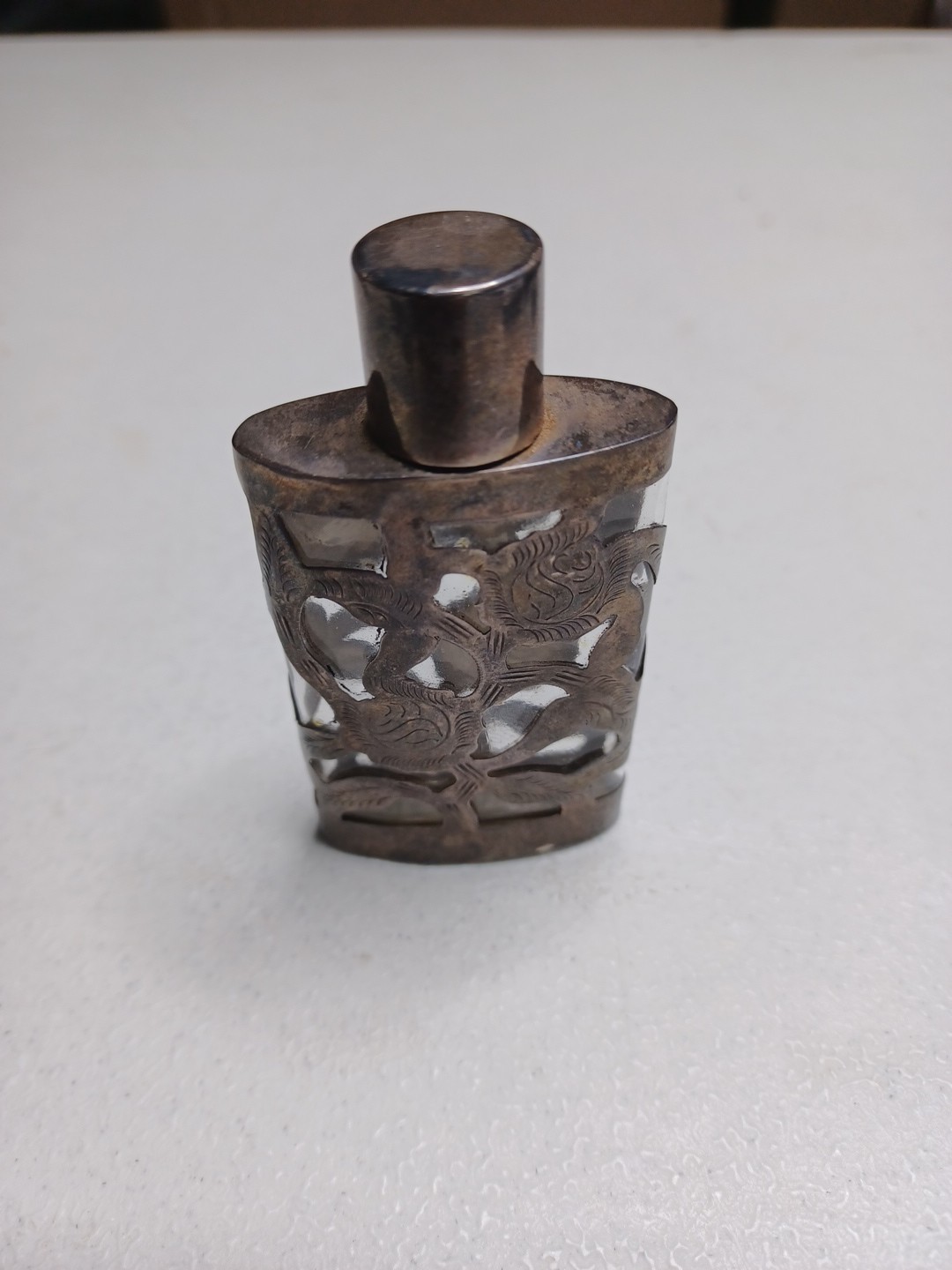 Mexician Sterling Silver Perfume Bottle