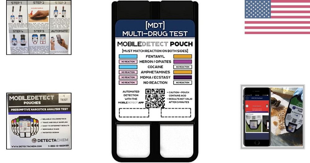 Compact Drug Kit with Automated App Detection - Easy & Discreet Solution