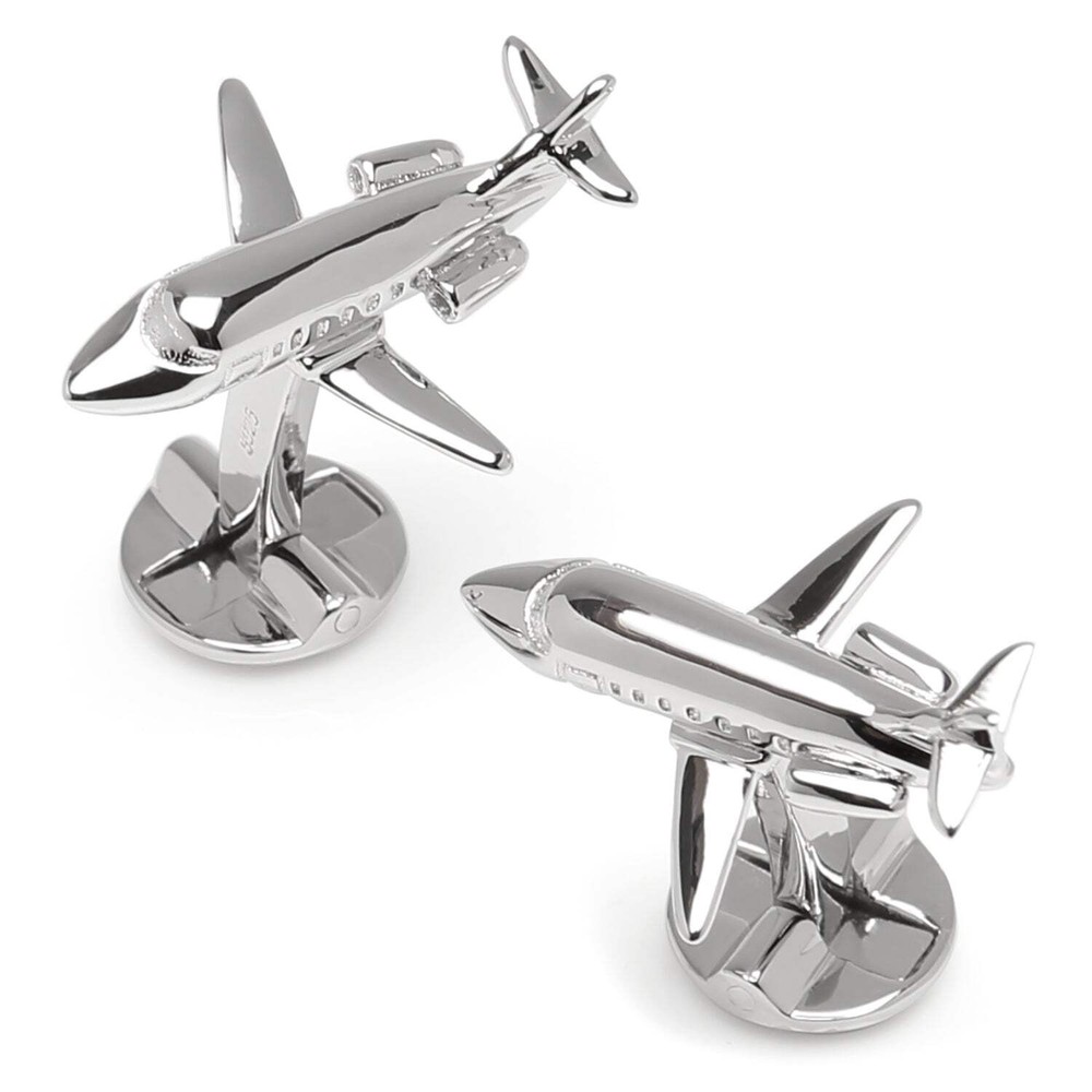 Sterling Private Jet Cufflinks