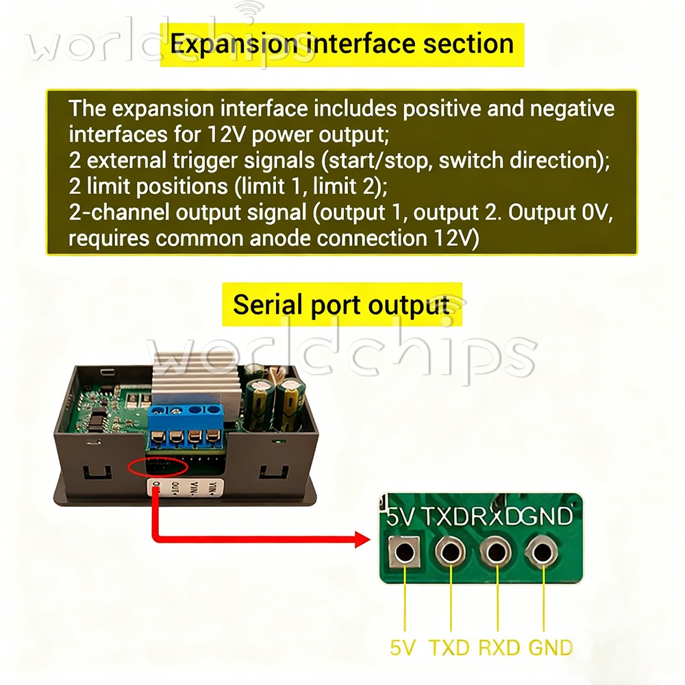 12-30V DMC02 DC Motor Controller Forward/Reverse Delay Cycle Speed Regulation