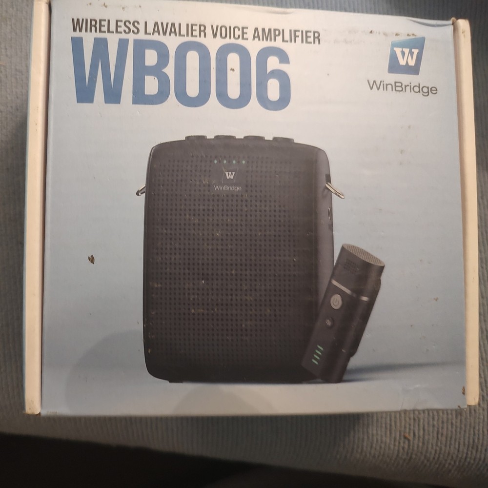 WinBridge Portable Voice Amplifier with Bluetooth Lavalier MicrophoneWB006