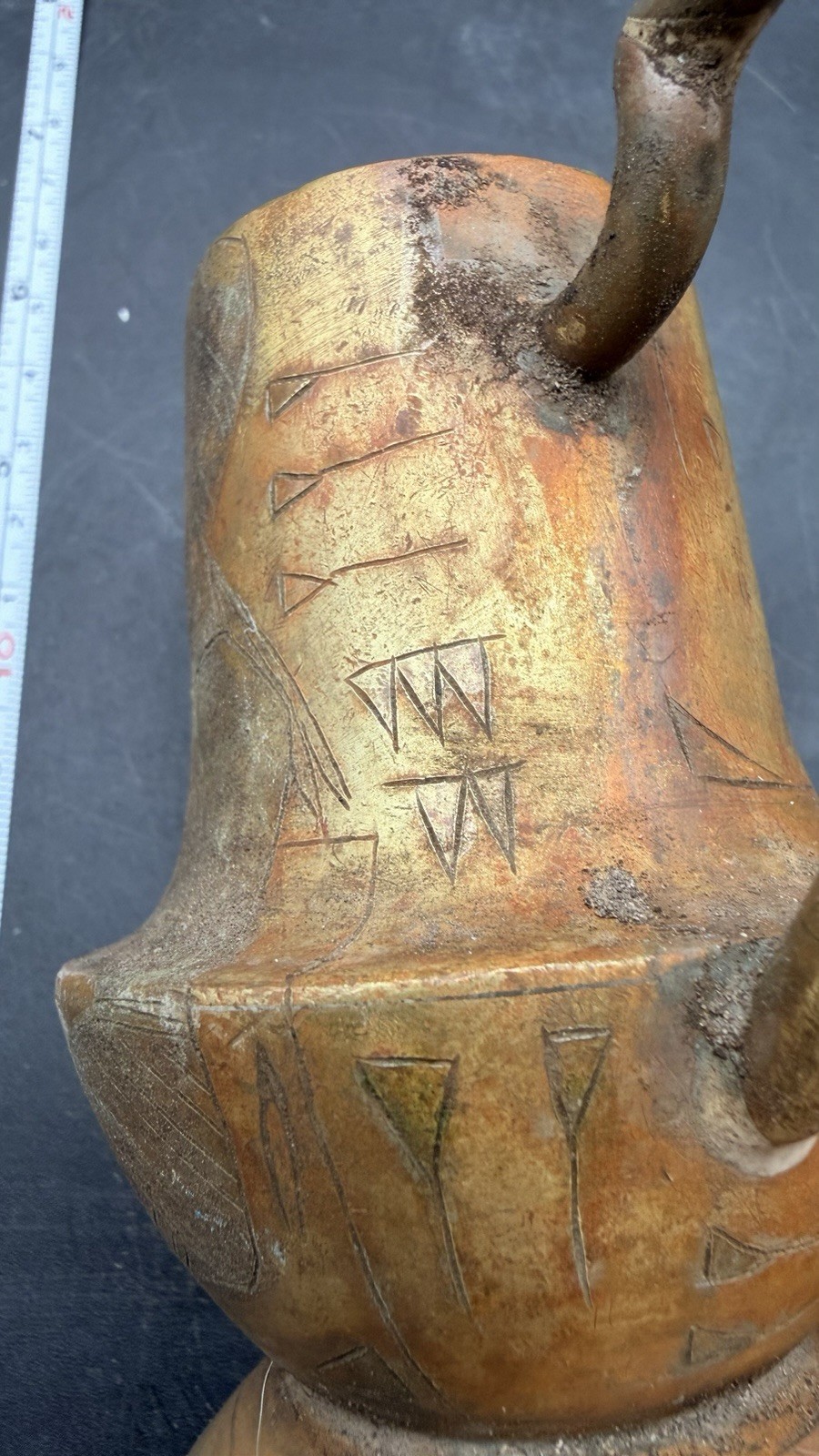 Glowing Bronze Vessel With Winged Beings From Tula Hidalgo Ojuelos