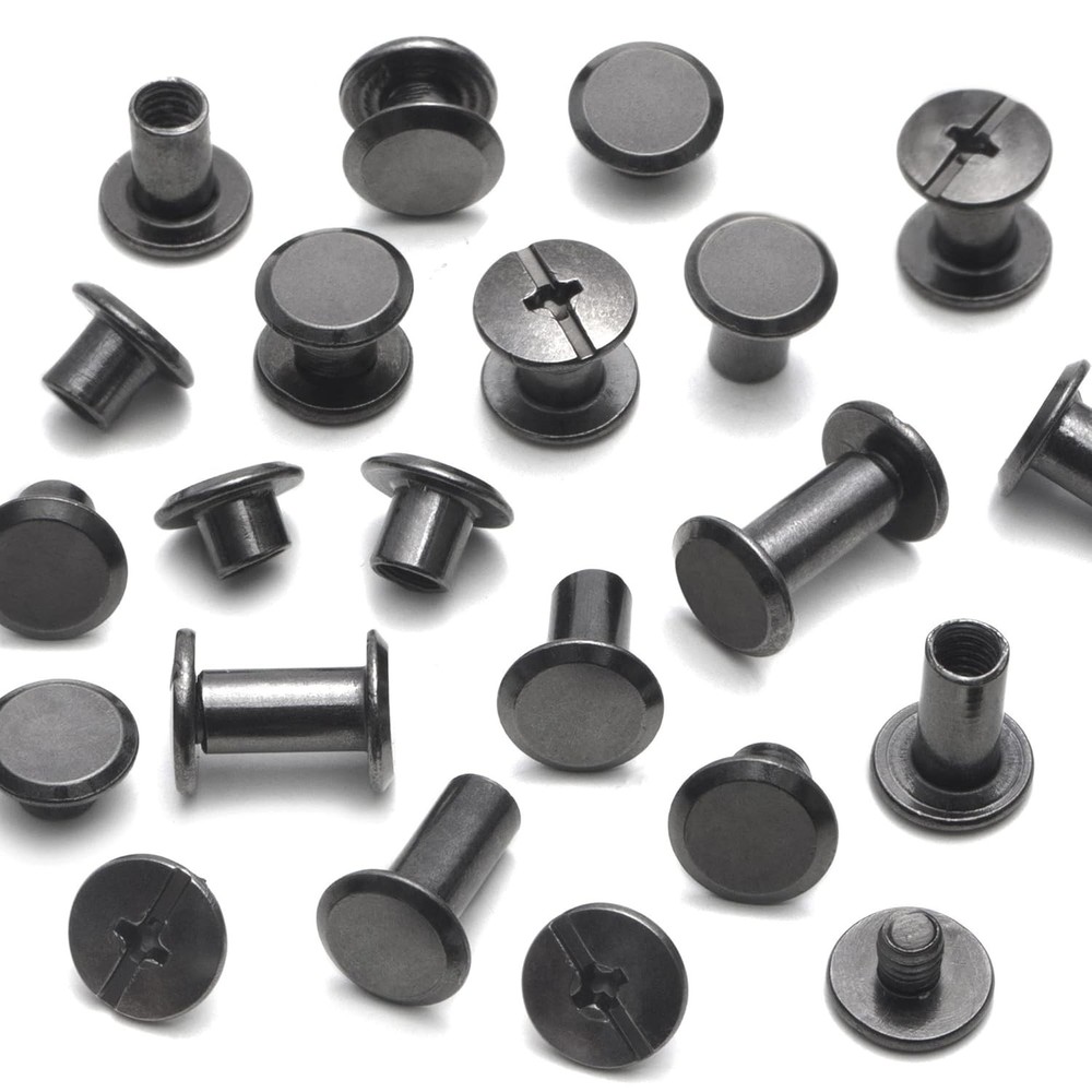 110Sets Chicago Screws Leather Rivets Assorted Screw Rivets Chicago Binding Scre