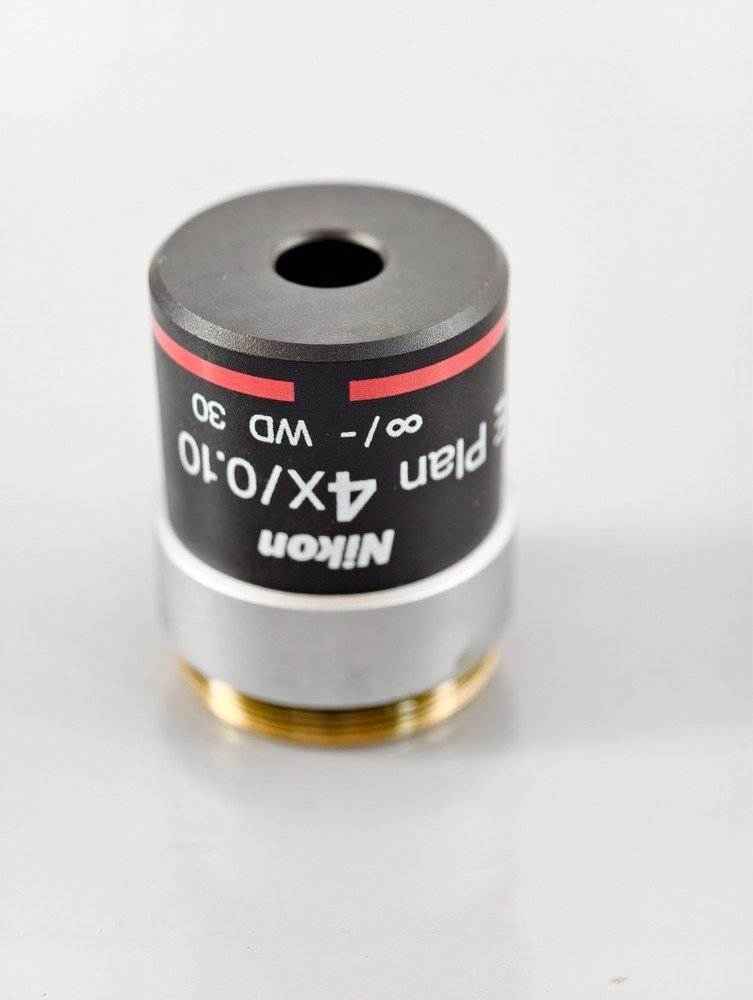 Nikon E Plan 4x 0.10 CFI Infinity Microscope Objective Eclipse E & i Series