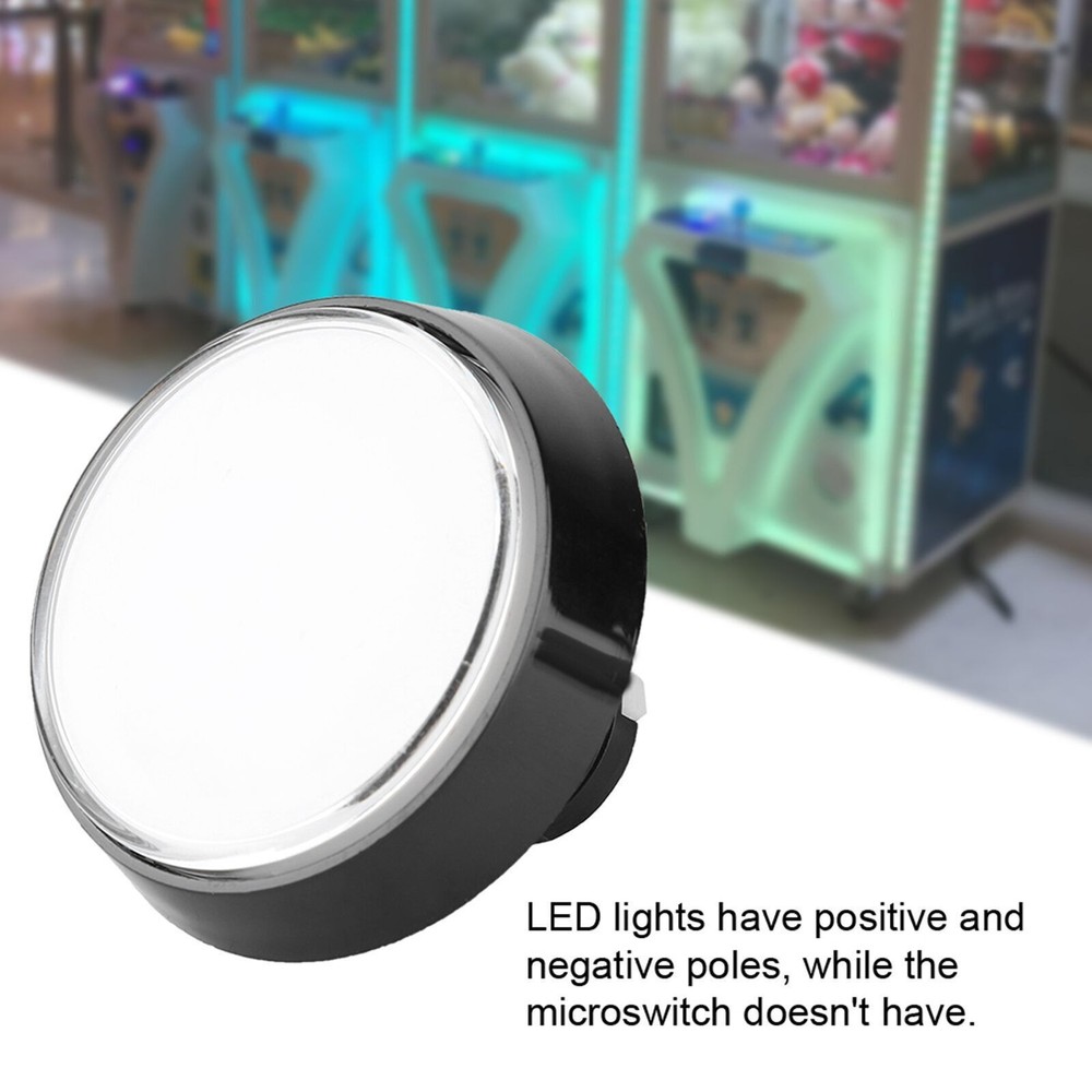 60mm Large Round LED Illuminated Push Button with Microswitch for  Game