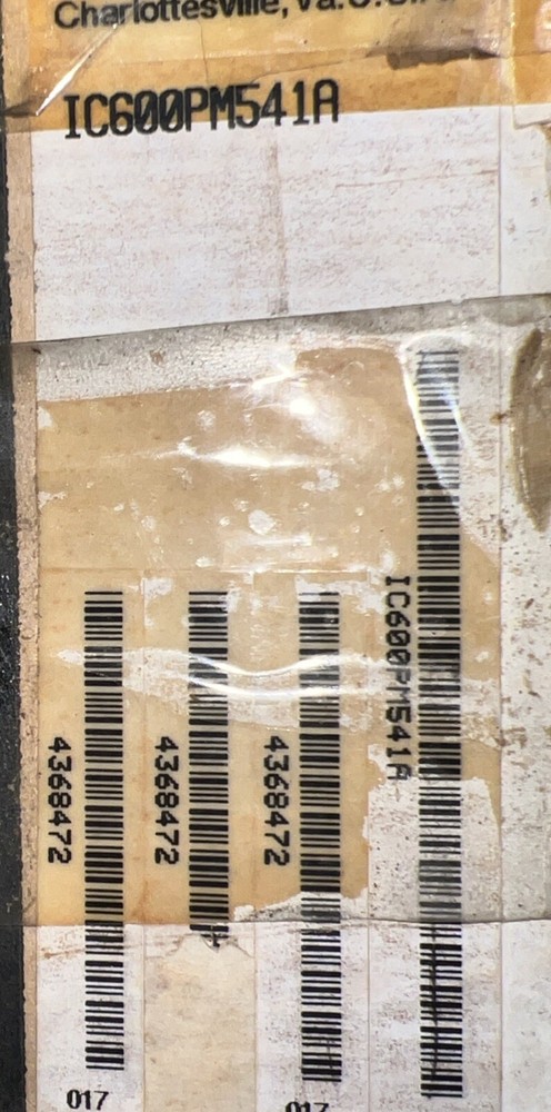 GE FANUC IC600PM541A POWER SUPPLY MODULE PROCESSOR 24V-DC