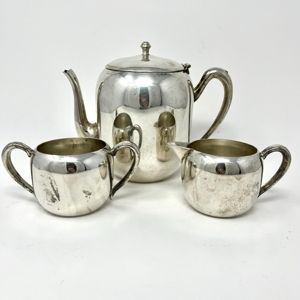 Vintage Keystoneware Tea Set Silver Plate on Copper Hallmarked K