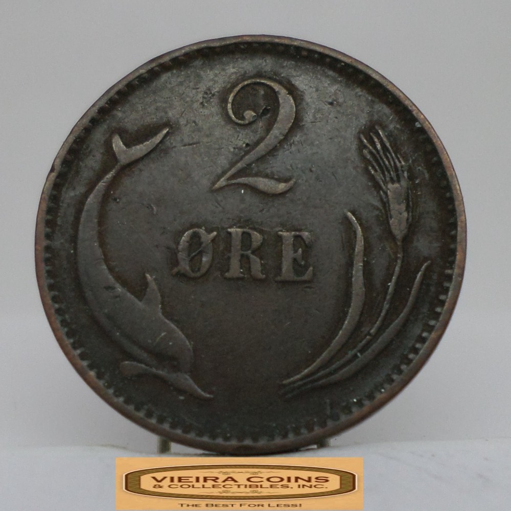1902 Denmark 2 Ore - #C57445NQ
