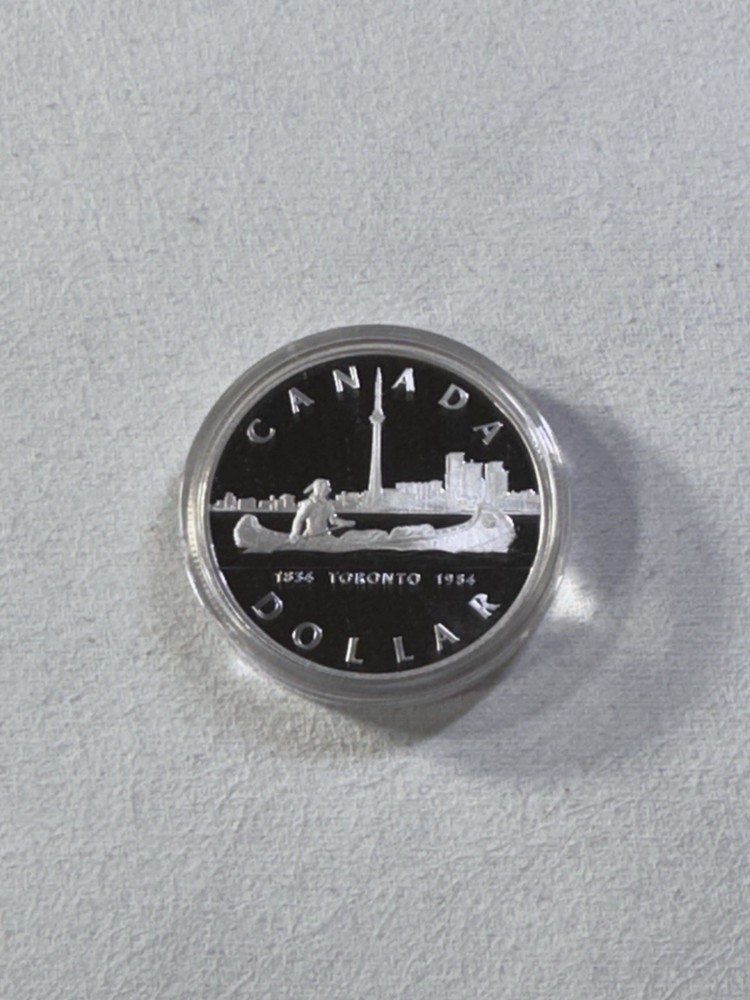 1984 Canada 1 Dollar Silver Proof Coin Toronto