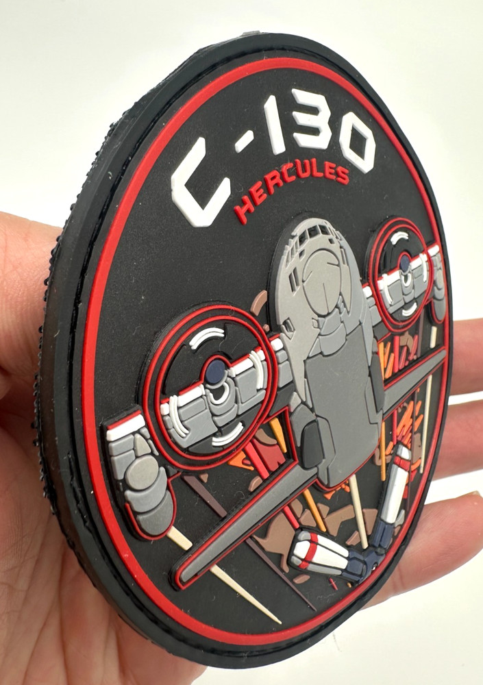 C-130 HERCULES - CLOSE UP -HIGH QUALITY PVC PATCH