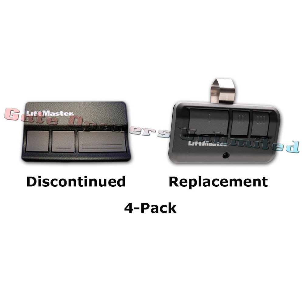 Liftmaster 83LM 4-Pack Billion Code 3-Button Remote Replaced by 893MAX 3-Button