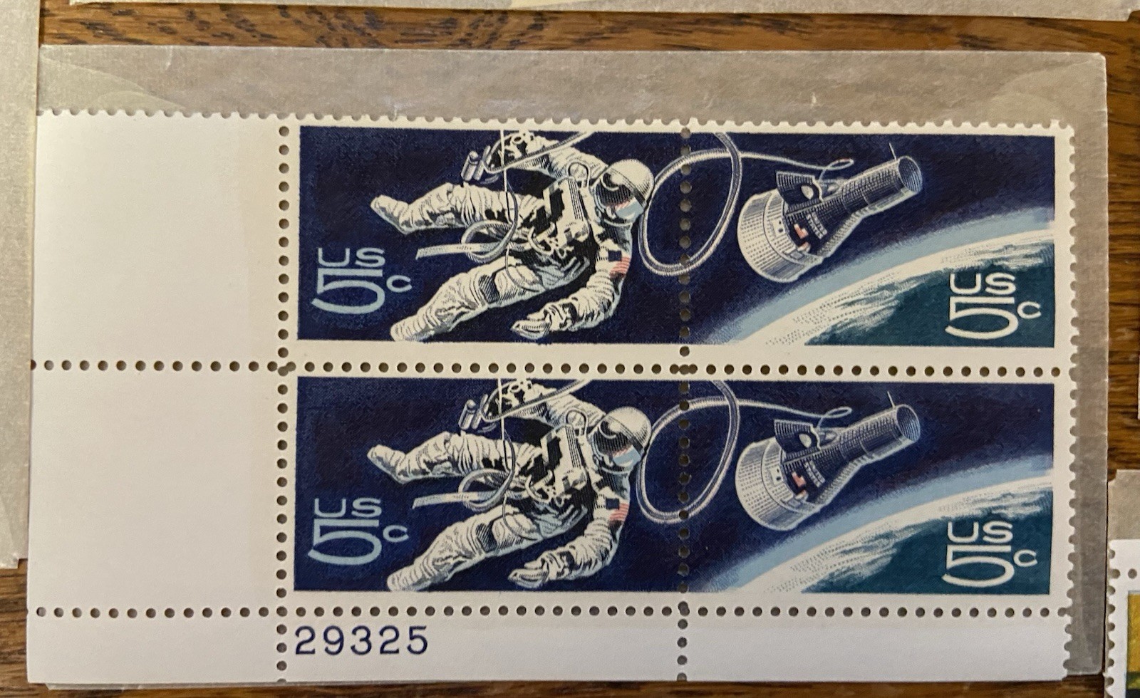 USPS LOT/6 VINTAGE PLATE BLOCK SPACE-APOLLO 8-PIONEER JUPITER-MARINER 10- MNH