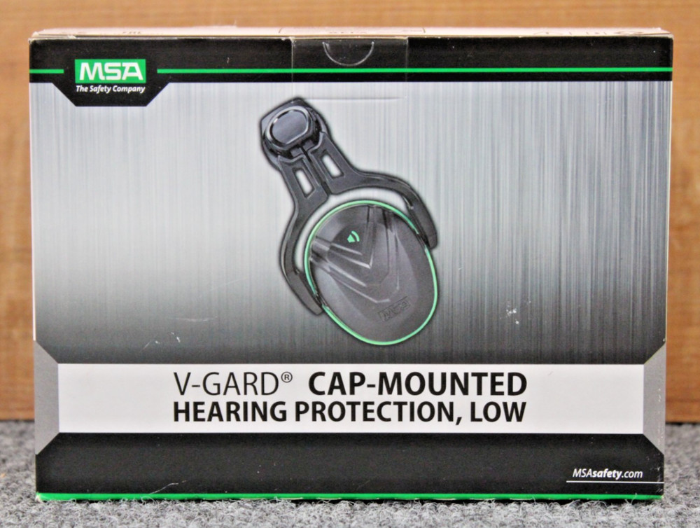 MSA Safety V-Gard Cap-Mounted Hearing Protection, Low E (New)