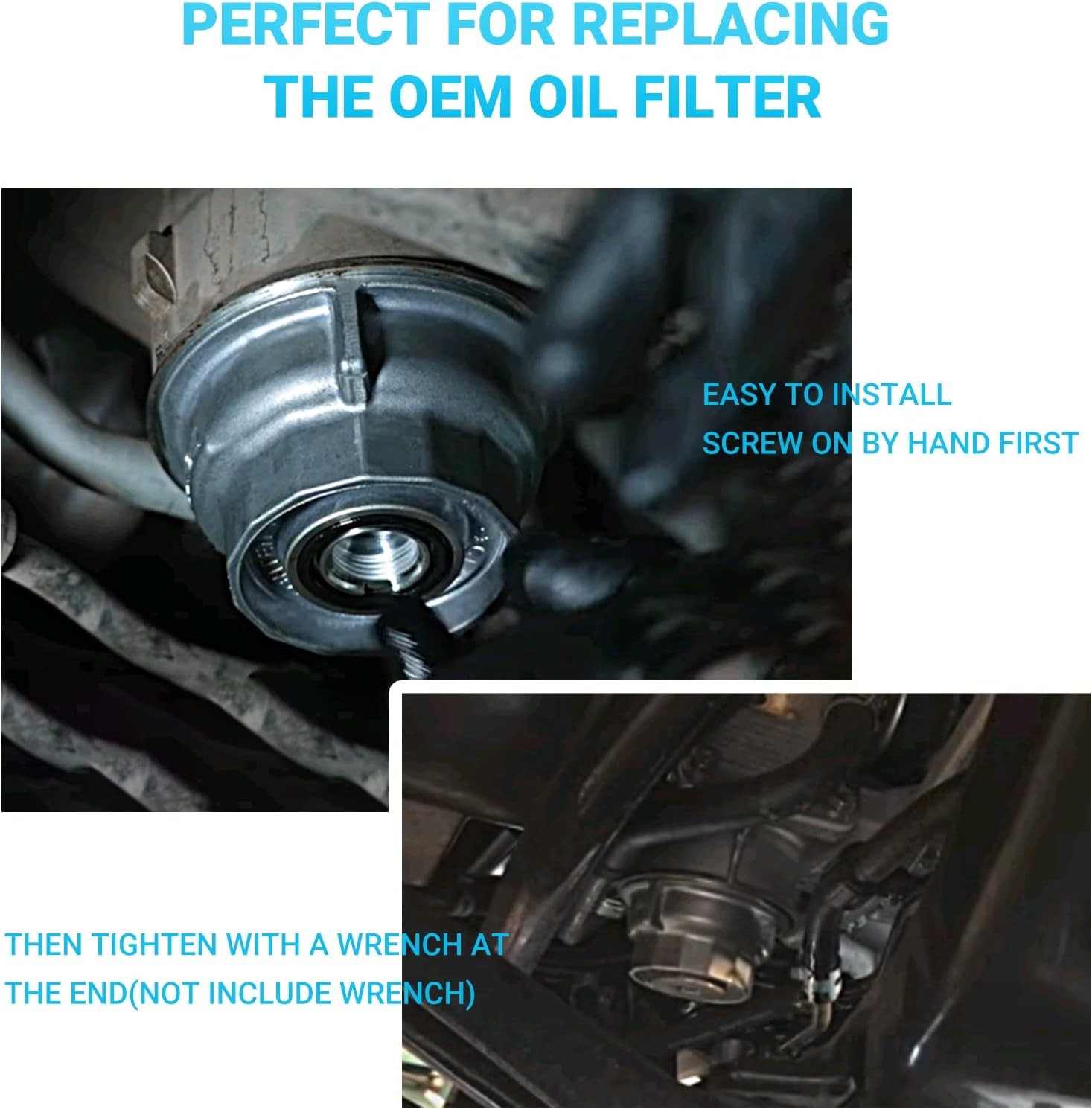 Oil Filter Housing Cap Assembly 15620-31060 1pack oil filter cap, natural