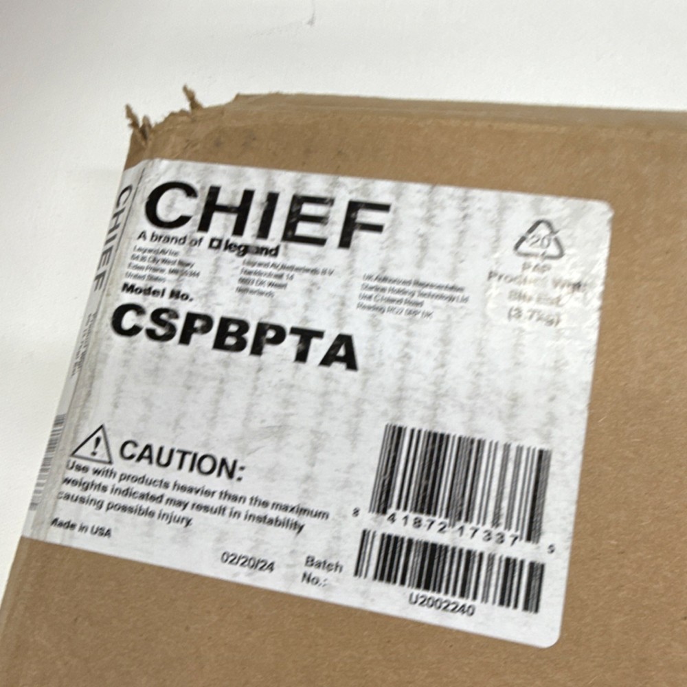 Chief CSPBPTA Ceiling Projector Mount-Ceiling Black  2024 AV IT Rack