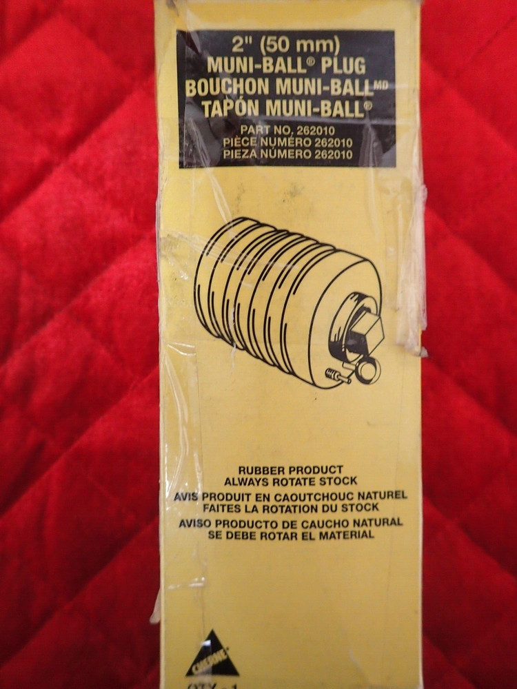 Cherne 262010 Test Ball Plug - UNKNOWN CONDITION?/PARTS MISSING?